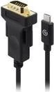 ALOGIC Elements Series - v&auml;line videoadapter - USB-C - VGA - Must - jaem&uuml;&uuml;k (ELUCVG-02RBLK)