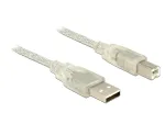 USB-kaabel DeLOCK 83895 USB 2.0 3m USB A USB B l&auml;bipaistev