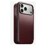 Mobiiltelefoni &uuml;mbris Nomad Modern Leather Folio iPhone 17 Pro Max jaoks &mdash; nahk, TPU, PC, alumiinium, Burgundia, 16 cm (6,3 tolli)