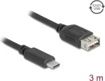 USB 2.0 kaabel DELOCK 81538 &mdash; USB‑C to USB‑A, 3 m, must