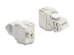 Delock 90938 Keystone moodul RJ45-LSA Cat.6A, 45 kraadi nurga all, varjestatud, 180-kraadine kaabli suund, t&ouml;&ouml;riistavaba