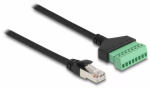 DeLOCK RJ45-kaabel Cat.6 pistik klemmiplokiadapterile 1 m 2-osaline