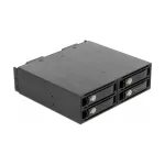 5.25? Wechselrahmen f&uuml;r 4 x 2.5? U.2 NVMe SSD mit abschlie&szlig;baren Trays