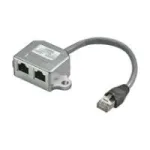 Wentronic Goobay kaablihargne (Y-adapter) - &uuml;hendus CAT 5 Ethernet + ISDN, varjestatud (68909)