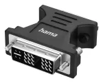 Videoadapter HAMA 00300090 DVI‑I isane VGA emasele, must