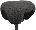 Jalgratta sadulakate FISCHER 85715 &ndash; p&ouml;&ouml;ratav hall/must PVC PU EPE polsterdusega
