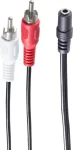 Helikaabel ShiverPeaks BS30852 1,5 m 3,5 mm 2xRCA Must