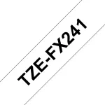 Brother TZE-FX241 m&auml;rgistuslint Must valgel TZ