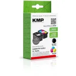 KMP MULTIPACK C97V - 2er-Pack - Hohe Ergiebigkeit - Schwarz, Farbe (Cyan, Magenta, Gelb) - kompatibel - Tintenpatrone (Alternative zu: Canon 8286B001,