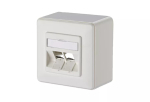Pistikupesa 2 x RJ-45 METZ CONNECT 130B10D20002-E Valge