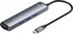Baseus 7-in-1 USB-C Hub Adapter 2x USB 3.0, HDMI, USB-C PD 100W, SD/TF-kaardilugejaga - Space Grey