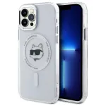 Karl Lagerfeld KLHMP12MHLSCHH K&otilde;va kest iPhone 12/12 Pro 6,1 inch valge IML metallist Choupette pea MagSafe