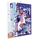 Janod Holographic Scratch Art Kit Unicorns 6+