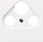 JUNG A 561 PLSAT WW Katteplaat SAT/TV/Raadio pistikupesa jaoks, Alpi valge, Duroplast