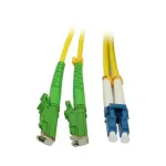 SYNERGY21 Fiiberpistikukaabel 2m LSH (E2000 APC) kuni LC Duplex OS2 G.657.A2 9/125&micro;m LSZH Kollane
