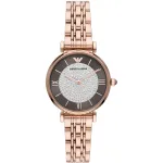 Armani naiste AR11402 kvarts-analoog roostevabast terasest k&auml;ekell 32 mm