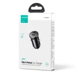 Joyroom JR-CCN06 Mini autolaadija 30W 2x USB-C Metall Must