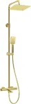 DEANTE Rain Shower with Thermostatic Bathtub Faucet - Arnika Nero, Matte Black