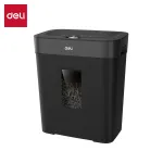 Deli ET023 ristl&otilde;ikeline paberipurustaja, 10 lehte, P-4 turvalisus, 17L pr&uuml;gikast, must