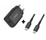 OtterBox EU seinadapter USB-C 30W koos USB-C&ndash;USB-C kaabliga