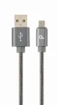 Gembird USB 2.0 Type-A Isane Micro USB-B Isane Keerdkaabel 1m Metallic Grey