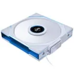 Case fan Lian Li UNI FAN TL LCD Wireless ARGB PWM 140mm Valge, model 14RTLLCD1W1W