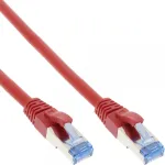 InLine patch-kaabel S/FTP PiMF Cat.6A halogen free 500MHz red 2m