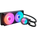 Vedelik-protsessorijahuti NZXT Kraken Core RGB 240 &mdash; k&otilde;ik-&uuml;hes 240 mm radiaator, RGB-valgustus, must