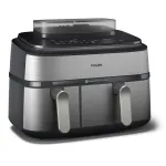 Philips 5000 seeria NA555/00 frit&uuml;&uuml;r, kahekordne 9 L, iseseisev, 2750 W, kuuma&otilde;hufrit&uuml;&uuml;r, h&otilde;bedane