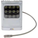 AXIS T90D25 valge LED-valgusti v&otilde;rgukaameratele, 1000 lm, PoE, IP66/IP67, IK10, seinale/lakke/postile paigaldatav