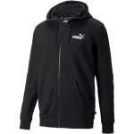 PUMA ESS+ Tape t&auml;ispikkuses lukuga kapuutsiga dressipluus TR must 848768 01 meeste fliisjakk teibitud varrukatega