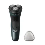 Elektriline pardel Philips 3000X Series X3052/00 &mdash; p&ouml;&ouml;rlev 3-peaga, m&auml;rg ja kuiv, NiMH aku, 45 min t&ouml;&ouml;aeg, trimmer, must/roheline