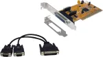 EXSYS EX-43362 2-pordiline RS-232 PCI Express jadakontrolleri kaart