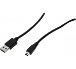EXERTIS CONNECT Mini USB 2.0 kaabel, USB-A isane Mini-B 5-kontaktilisele isasele, 1,0 m, must 532516