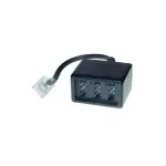 Alcasa T3A-NFN RJ-45 adapter, pistik/pesa, must