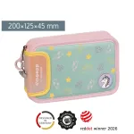 BRUNNEN s'maepp Sweet Unicorn t&auml;idetud pliiatsikarp Pastelne Roosa/Roheline 16-osaline 20,0 x 4,5 cm 104942001