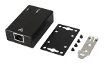 EXSYS EX-1321-WT USB 3.2 Gen1 Gigabit Etherneti adapter DIN-liinil kinnituskomplektiga, metallkorpus