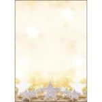 Sigel j&otilde;ulumustriga paber Glitter Stars - A4 (210 x 297 mm) - 90 g/m&sup2; - 100 lehte (DP029)