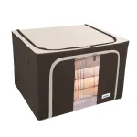 ORDINETT Kangast kast L 50x40x32 cm Assorditud &ndash; Kokkupandav hoiukast kaane ja k&auml;epidemetega, 64 L