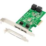 Dawicontrol PCI-kaart PCI-e DC-624e RAID R2 4-kanaliline SATA 6G jaem&uuml;&uuml;gipakend