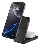 Belkin UltraCharge 25 W Qi2 2-&uuml;hes kokkupandav juhtmevaba laadimisalus, must (WIZ038KQBK)