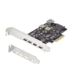 StarTech.com 5-pordiline USB PCIe-kaart, USB 3.2 10 Gbps, PCI Express kaart 4x USB-C pordi ja 1x USB-A sisemise pordiga, USB PCIe-kontrollerkaart, Windows/macOS/Linux