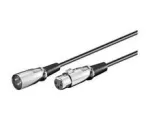 Microconnect XLRMF3 XLR 3-kontaktiline helikaabel (isane&ndash;emane), 3 m
