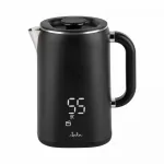 Jata JEHA1575 elektriline veekeetja, 1,7 l, 1500 W, 5 temperatuuriseadet, must/roostevaba teras
