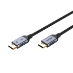 Unitek C1626GY01-1.5M DisplayPort 2.1 kaabel, 8K@120Hz, 1,5 m, must/hall