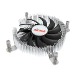Akasa AK-CC6609EP01 madala profiiliga protsessori jahuti, Intel LGA1700, k&otilde;rgus 21,8 mm