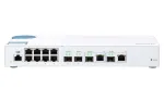 QNAP QSW-M408-2C v&otilde;rgul&uuml;liti, hallatav L2, 10G Ethernet (100/1000/10000), valge