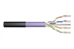 DIGITUS Professional paigalduskaabel - rullkaabel - 500 m - UTP - CAT 6 - halogeenivaba, v&auml;litingimustesse, robustne - must