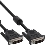 InLine DVI-D kaabel 24+1 isane/isane Dual Link, 2 ferriits&uuml;damikku, 2 m