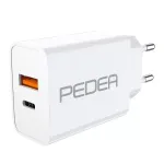 Mobiilseadme laadija PEDEA 60040100 Universal Valge AC Kiirlaadimine Siseruumides